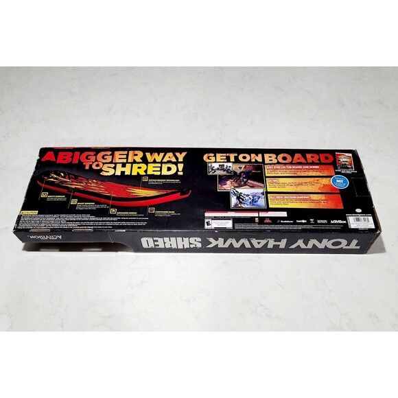 Wii Tony Hawk Shred Skateboard Bundle Game Dongle Wireless Board Controller NEW - Picture 2 of 12